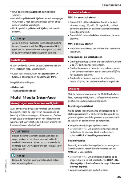 2020-2021 Audi Q7 Gebruikershandleiding | Nederlands