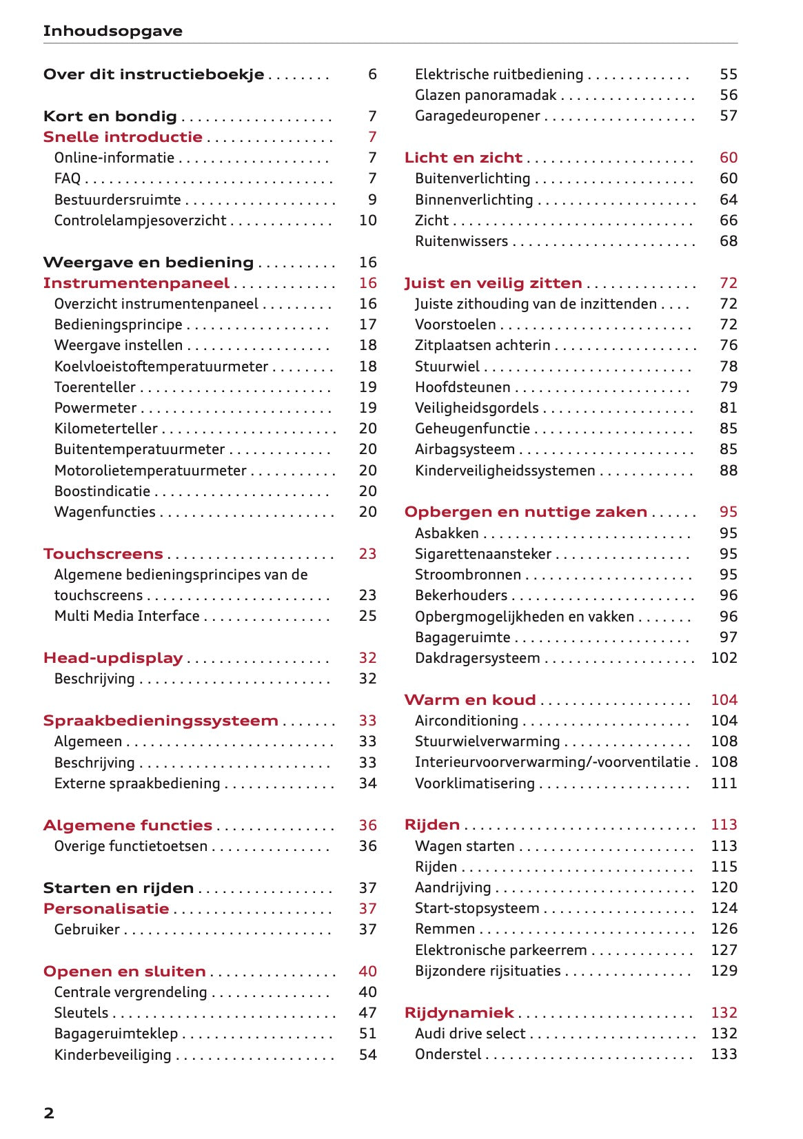 2020-2021 Audi Q7 Gebruikershandleiding | Nederlands