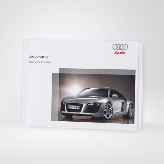 2010 Audi R8 Owner's Manual | English US