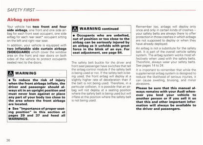 2003 Audi RS 6 Owner's Manual | English