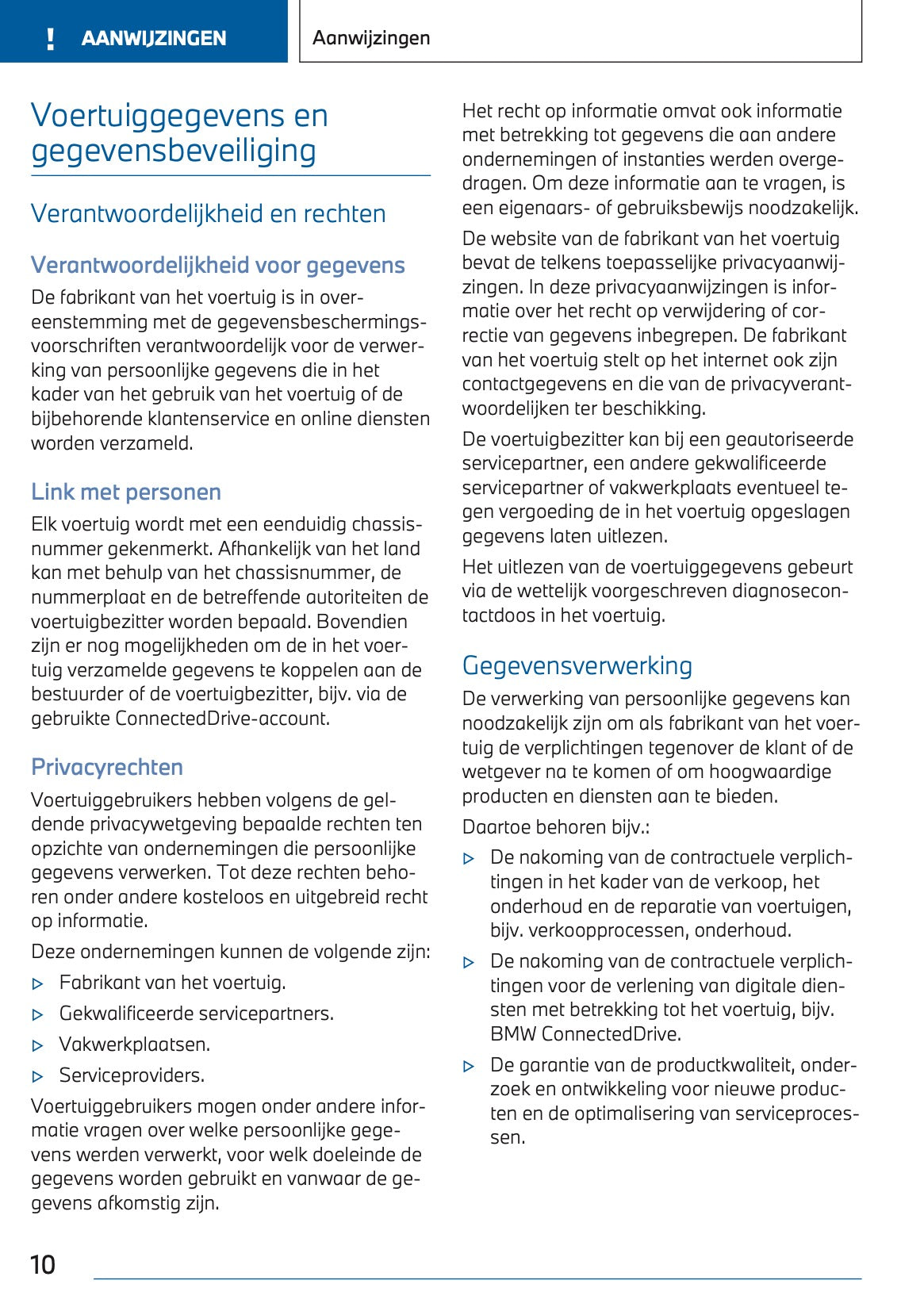 2024 BMW 1 Series Owner's Manual | Dutch