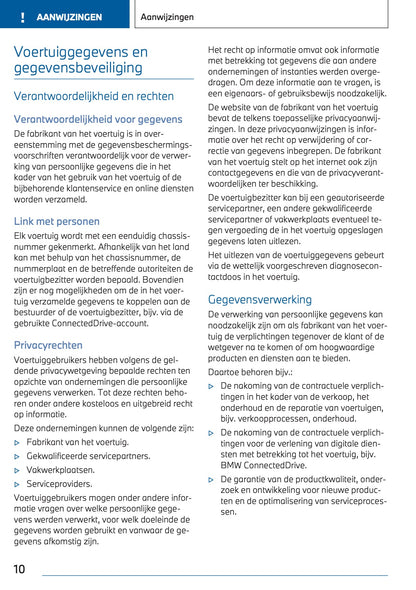 2024 BMW 1 Series Owner's Manual | Dutch