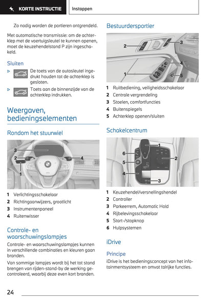 2024 BMW 1 Series Owner's Manual | Dutch