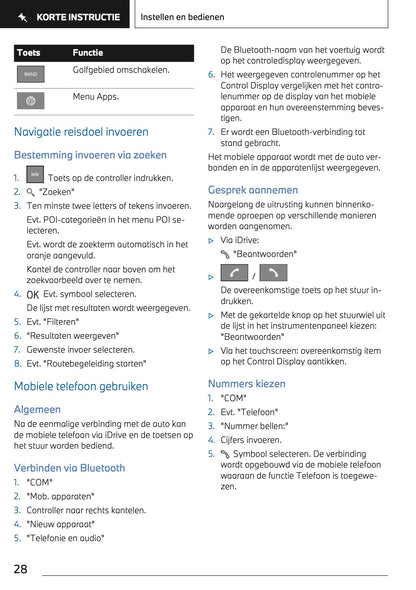 2024 BMW 1 Series Owner's Manual | Dutch