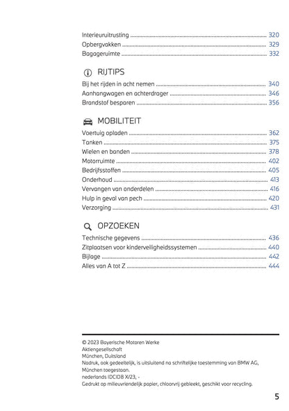 2023-2024 BMW 2 Series Active Tourer Plug-in-Hybrid Owner's Manual | Dutch
