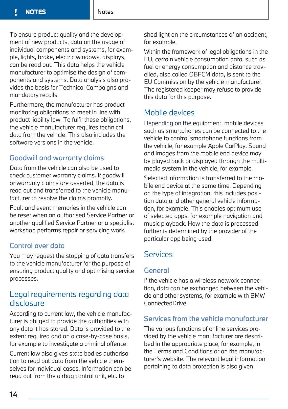 2023 BMW iX3 Owner's Manual | English