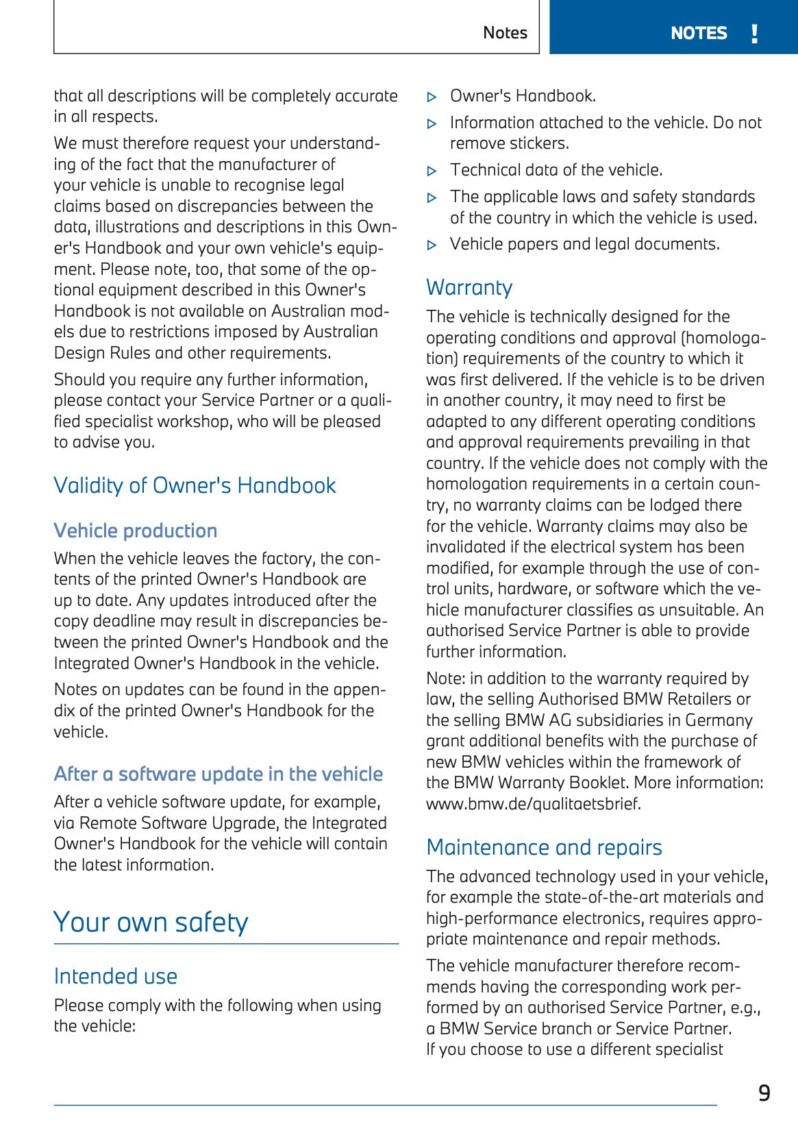 2023 BMW iX3 Owner's Manual | English