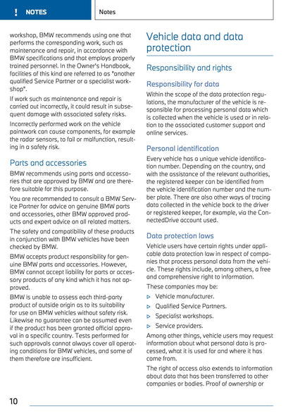 2023 BMW iX3 Owner's Manual | English