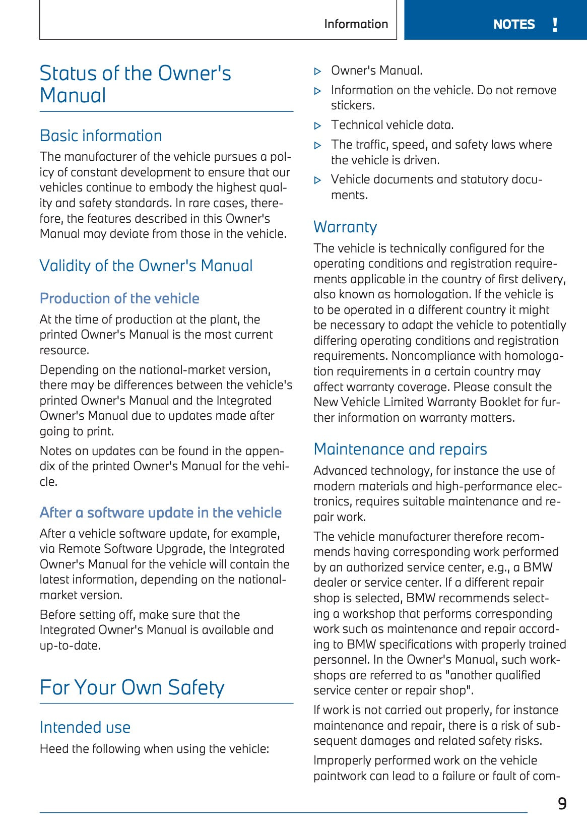 2025 BMW X1 Owner's Manual | English
