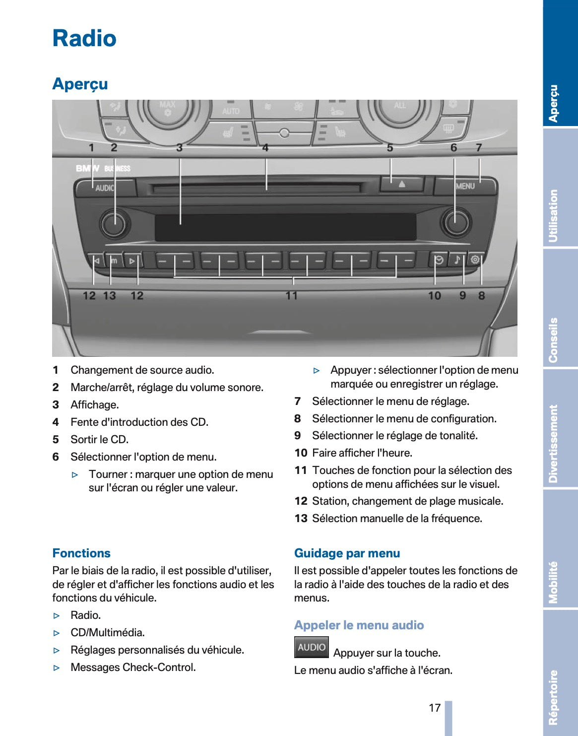 2011 BMW X3 Owner's Manual | French