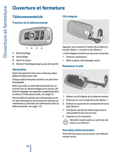 2011 BMW X3 Owner's Manual | French