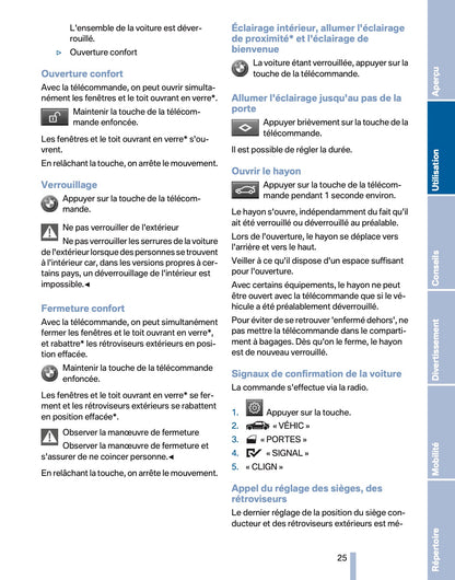 2011 BMW X3 Owner's Manual | French