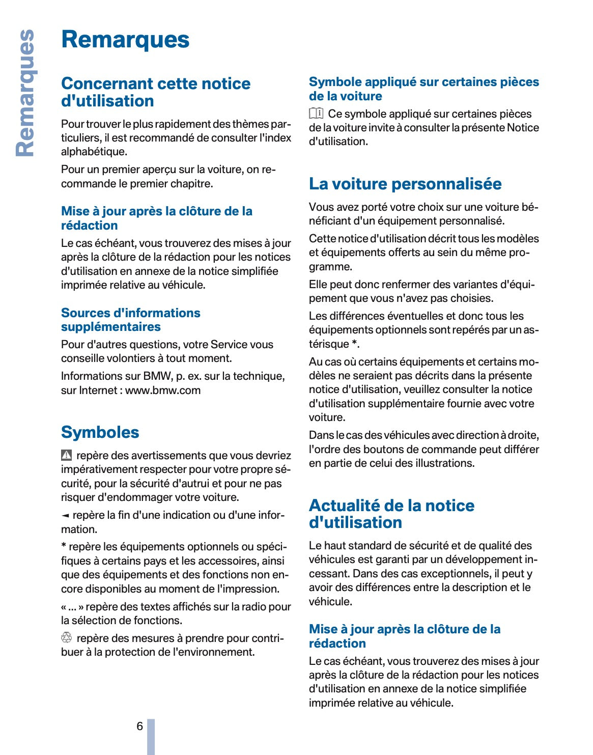 2011 BMW X3 Owner's Manual | French