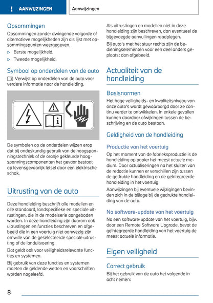 2023-2024 BMW X3 Plug-in-Hybrid Owner's Manual | Dutch