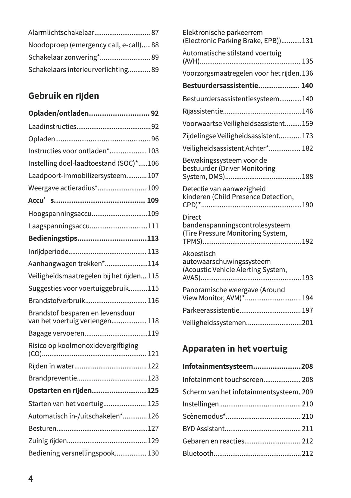 2026 BYD Dolphin G DM-i Owner's Manual | Dutch
