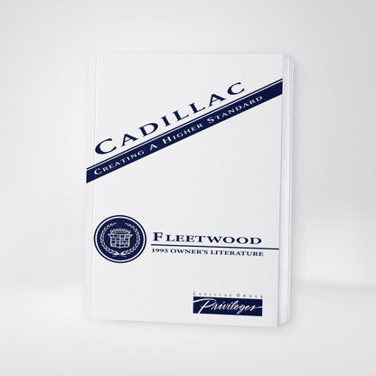 1995 Cadillac Fleetwood Owner's Manual | English