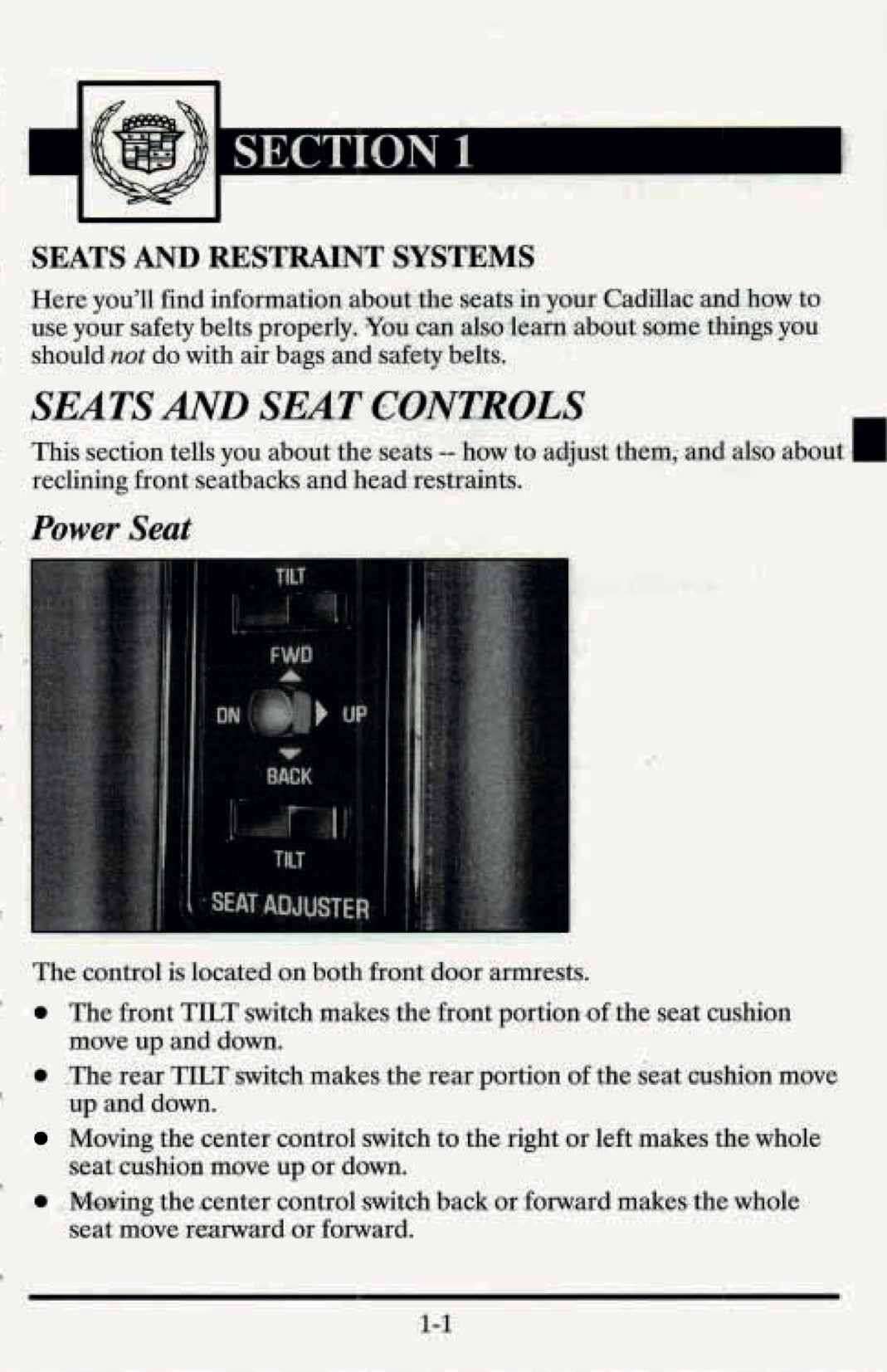 1995 Cadillac Fleetwood Owner's Manual | English
