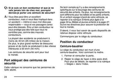 2007 Chevrolet Corvette Manuel du propriétaire | Français