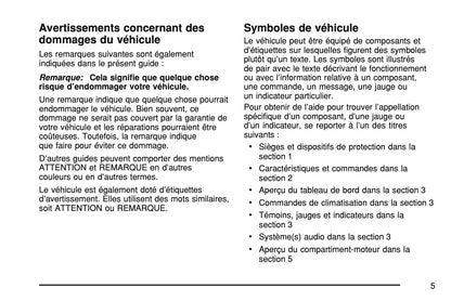 2007 Chevrolet Corvette Manuel du propriétaire | Français