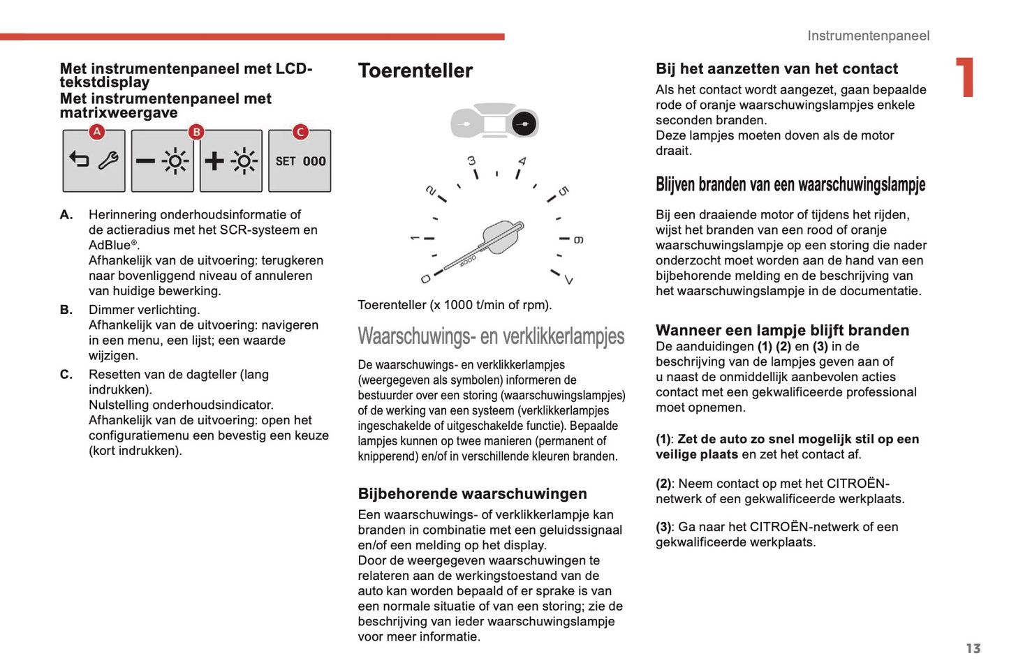 2018-2019 Citroën Berlingo Owner's Manual | Dutch
