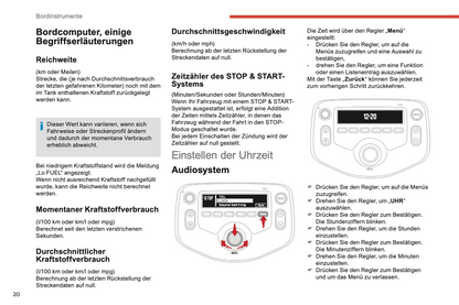 2018-2022 Citroën C1 Owner's Manual | German