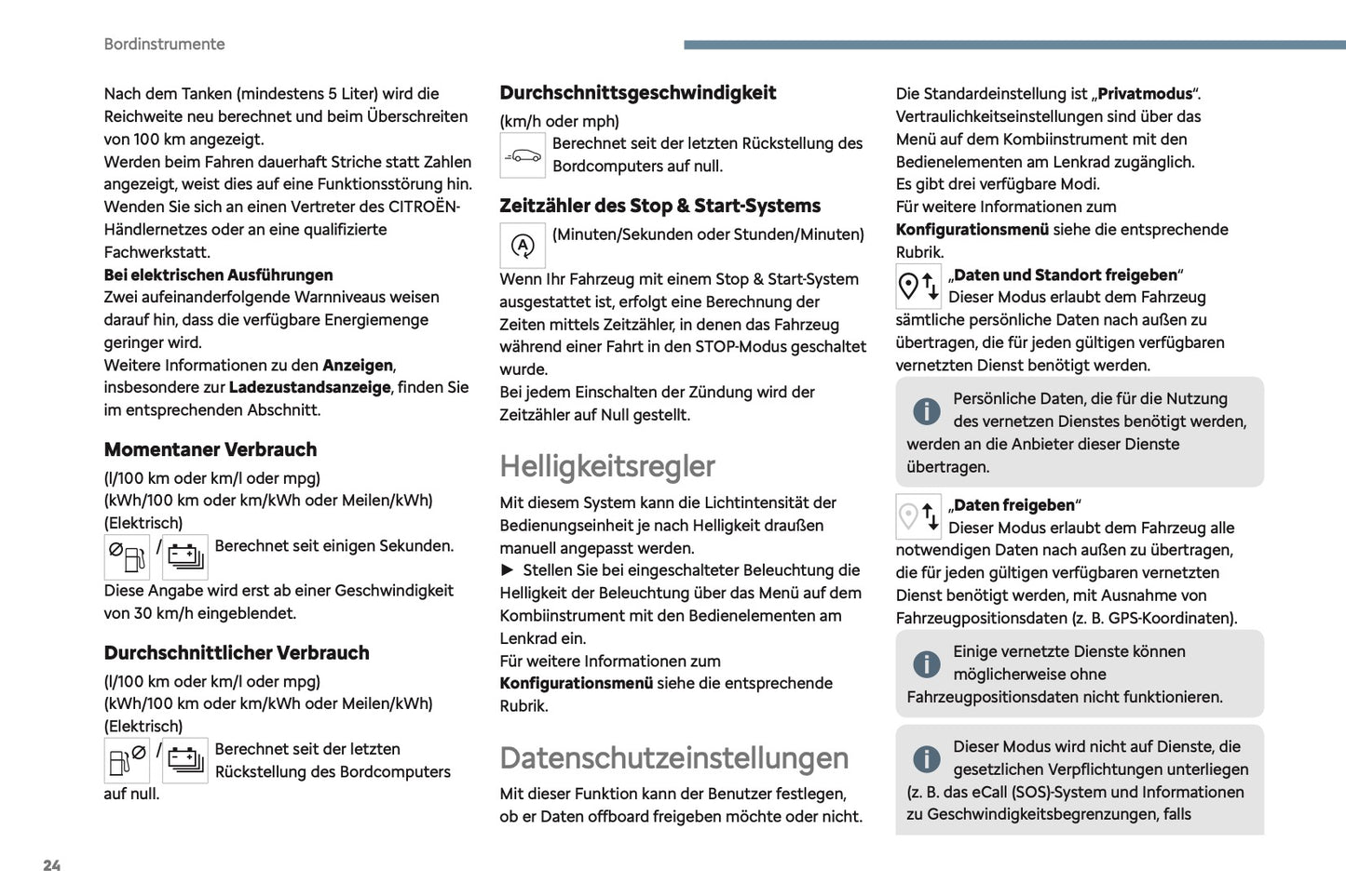2024-2025 Citroën C3 Aircross Owner's Manual | German