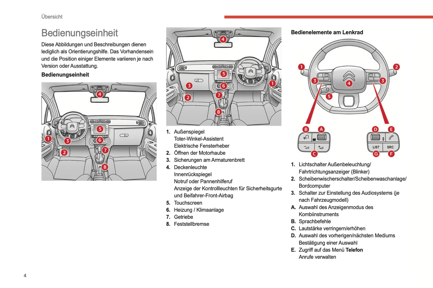 2022-2024 Citroen C3 Bedienungsanleitung | Deutsch