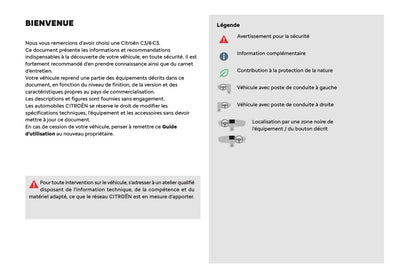 2024-2025 Citroën C3 Owner's Manual | French