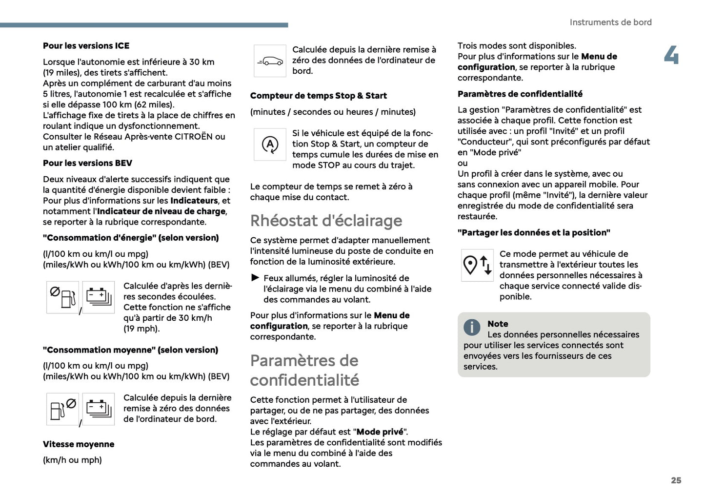 2025 Citroën C3 Owner's Manual | French
