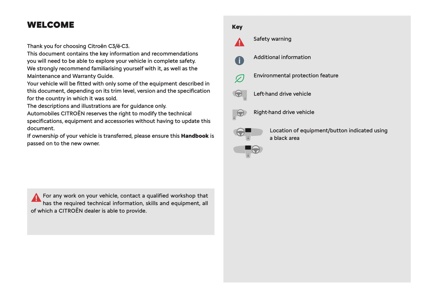 2024-2025 Citroën C3 Owner's Manual | English