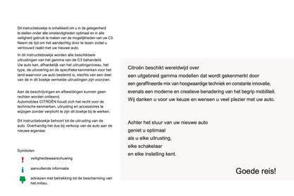 2016-2017 Citroën C3 Gebruikershandleiding | Nederlands