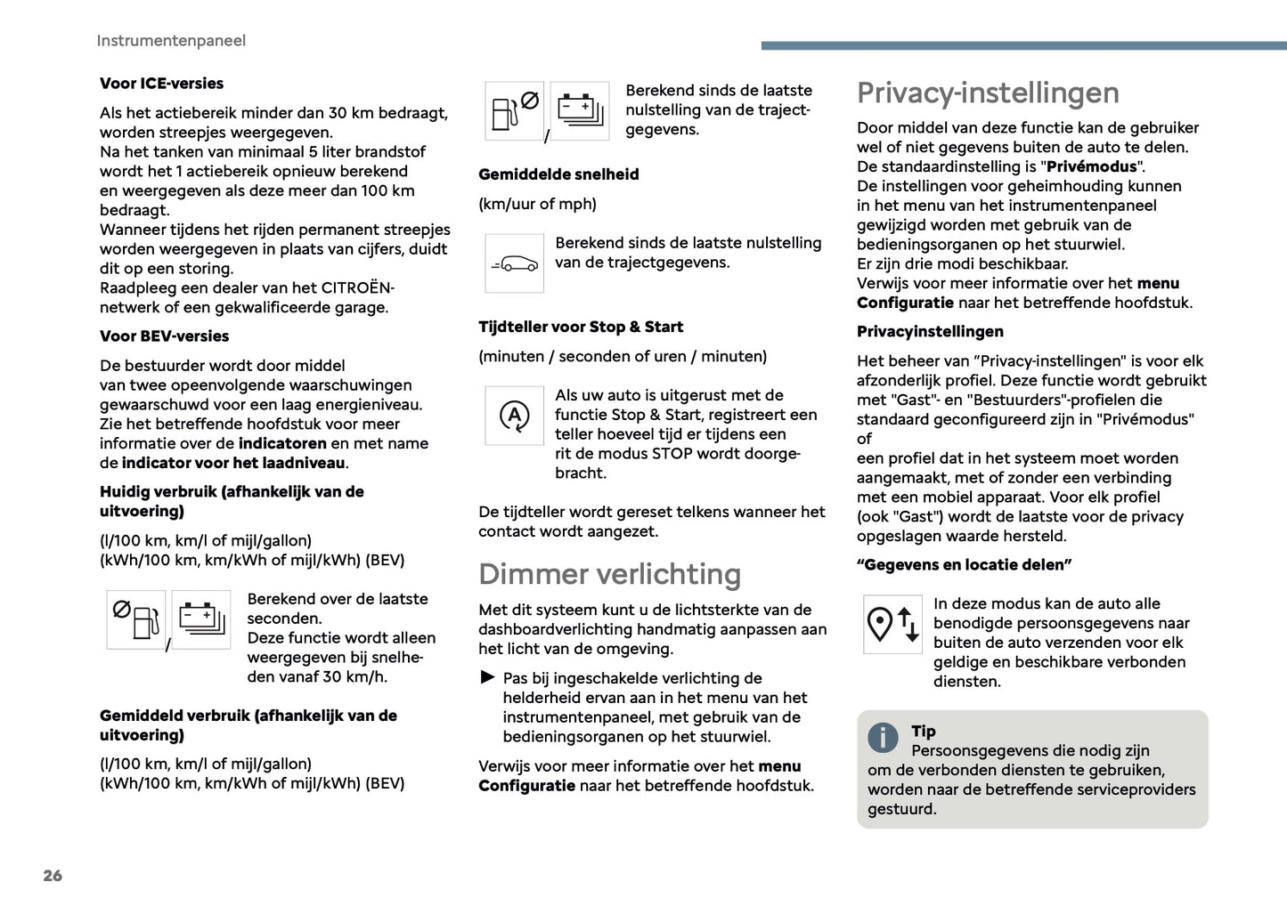 2025 Citroën C3 Owner's Manual | Dutch