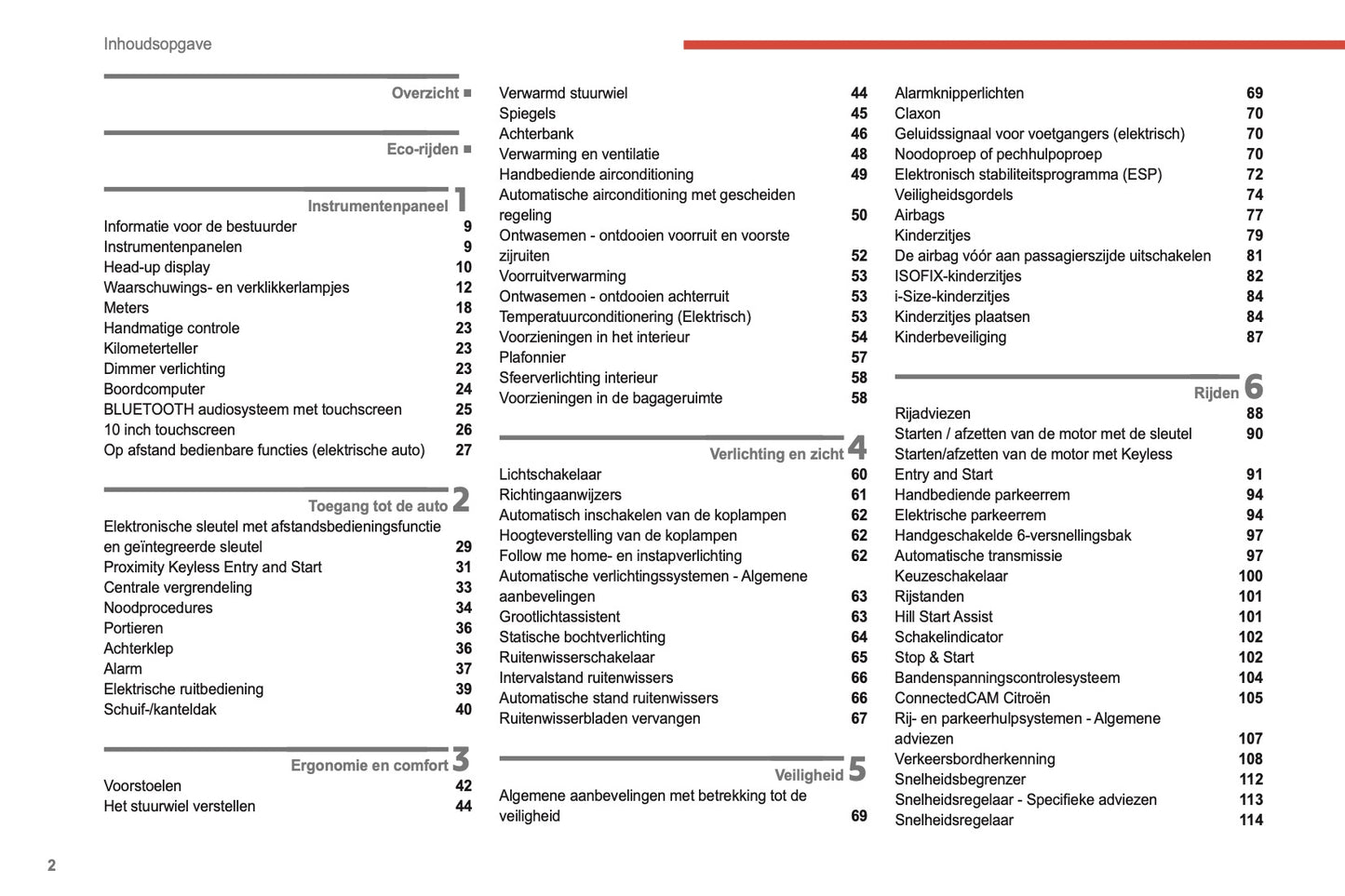 2021-2022 Citroën C4/e-C4 Owner's Manual | Dutch