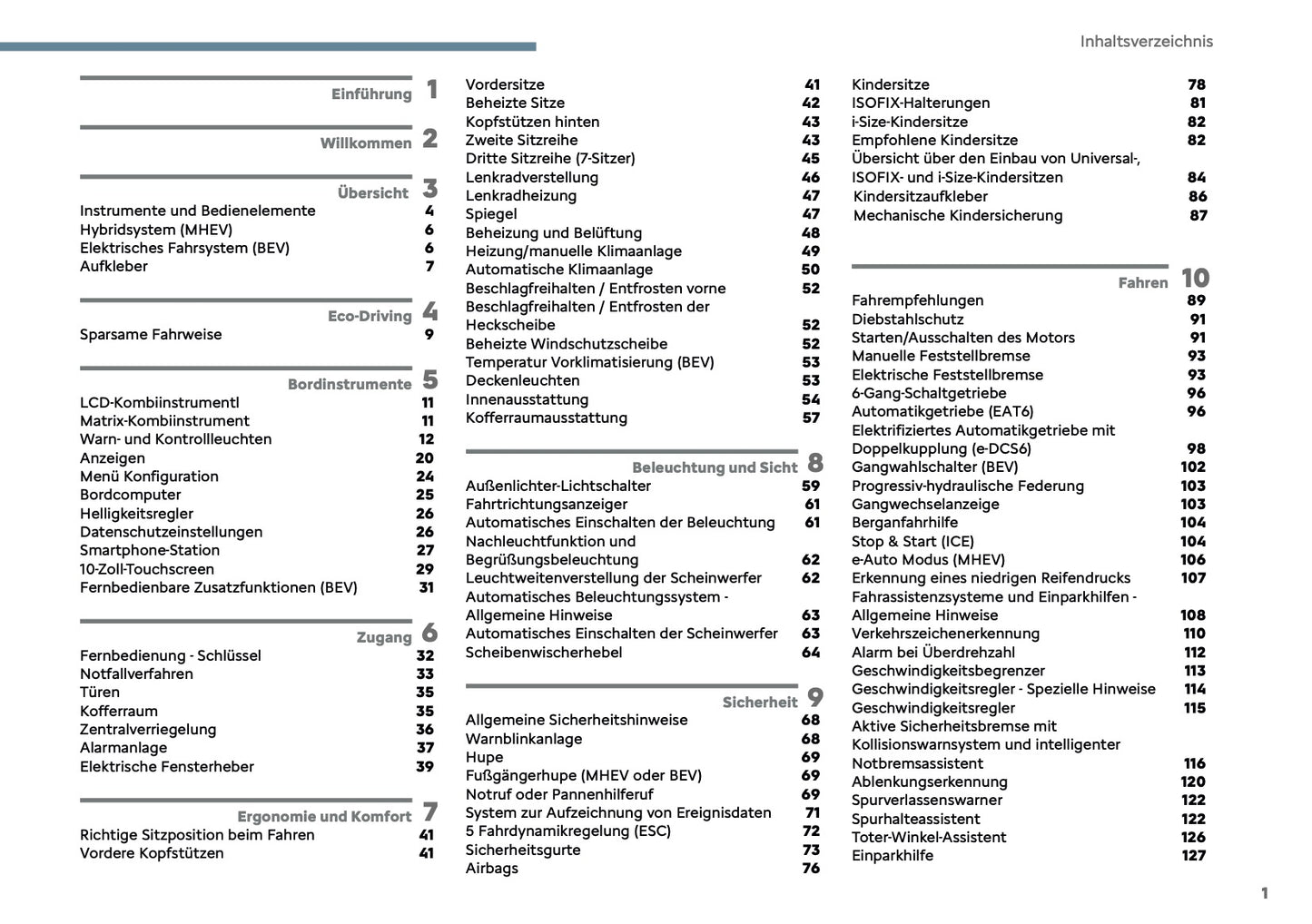 2025 Citroën C3 Aircross Owner's Manual | German