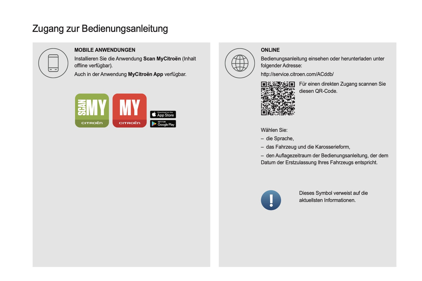 2021-2024 Citroën Jumper/Relay Owner's Manual | German