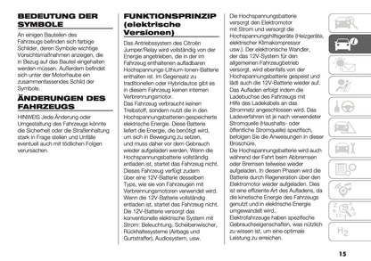 2024-2025 Citroën Jumper/Relay Owner's Manual | German