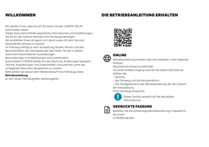 2025 Citroën Jumper/Relay Bedienungsanleitung | Deutsch