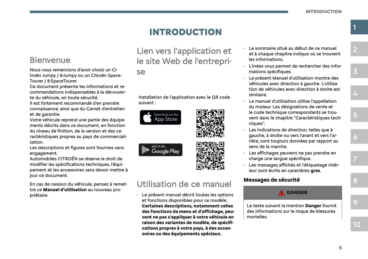 2026 Citroën Jumpy/Dispatch/SpaceTourer Owner's Manual | French