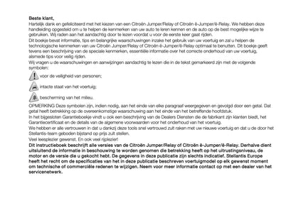 2025 Citroën Jumper/Relay Gebruikershandleiding | Nederlands