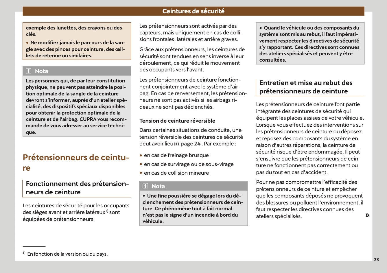 2022 Cupra Ateca Owner's Manual | French