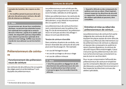 2022 Cupra Ateca Owner's Manual | French