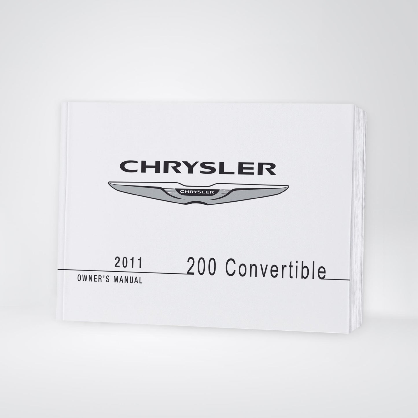 2011 Chrysler 200 Convertible Owner's Manual | English US