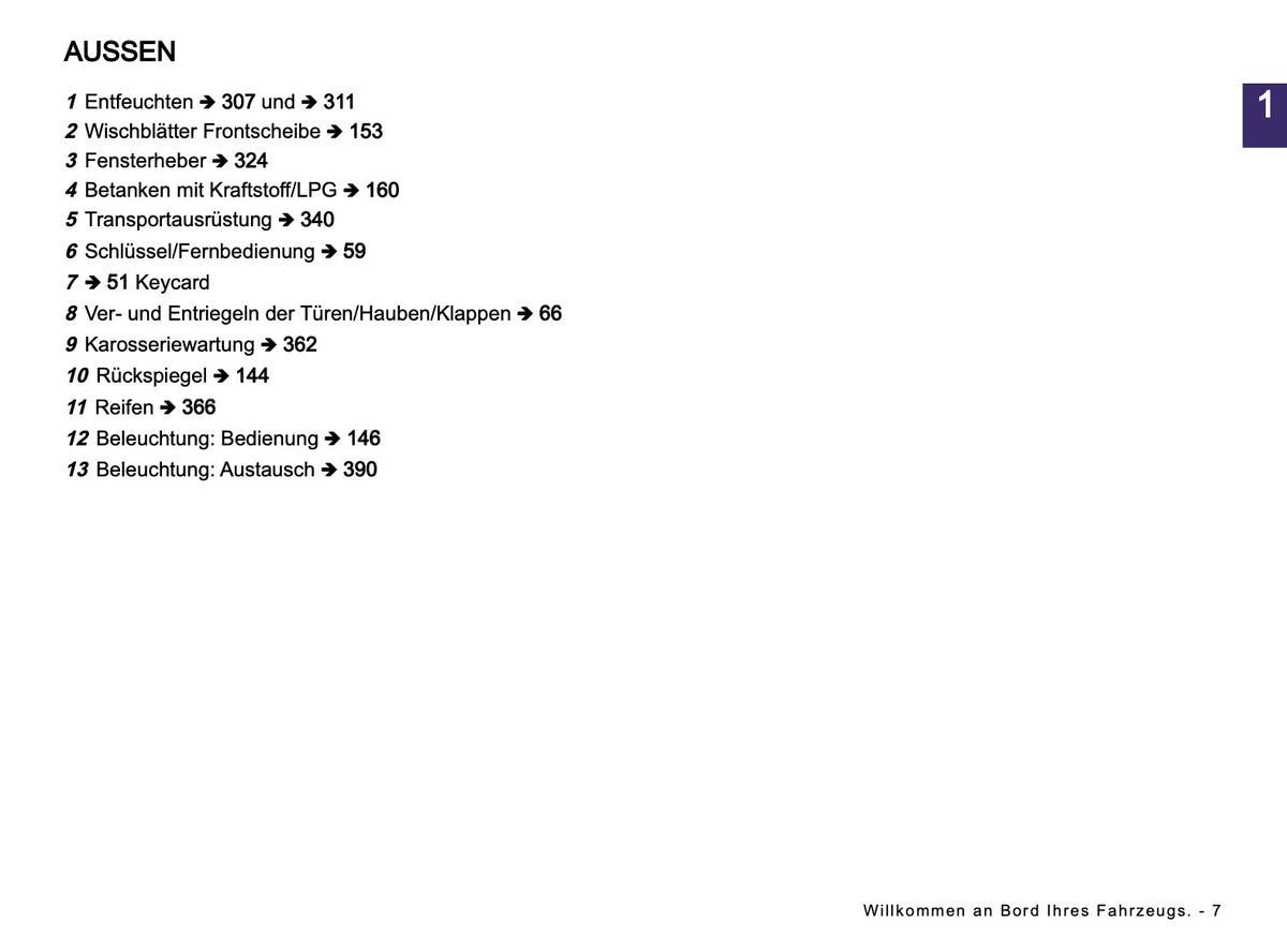 2026 Dacia Duster Owner's Manual | German