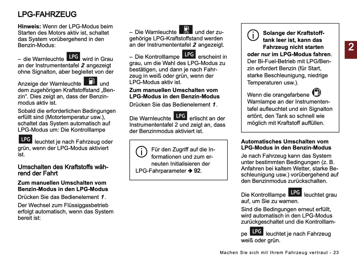 2025-2026 Dacia Sandero/Sandero Stepway Bedienungsanleitung | Deutsch