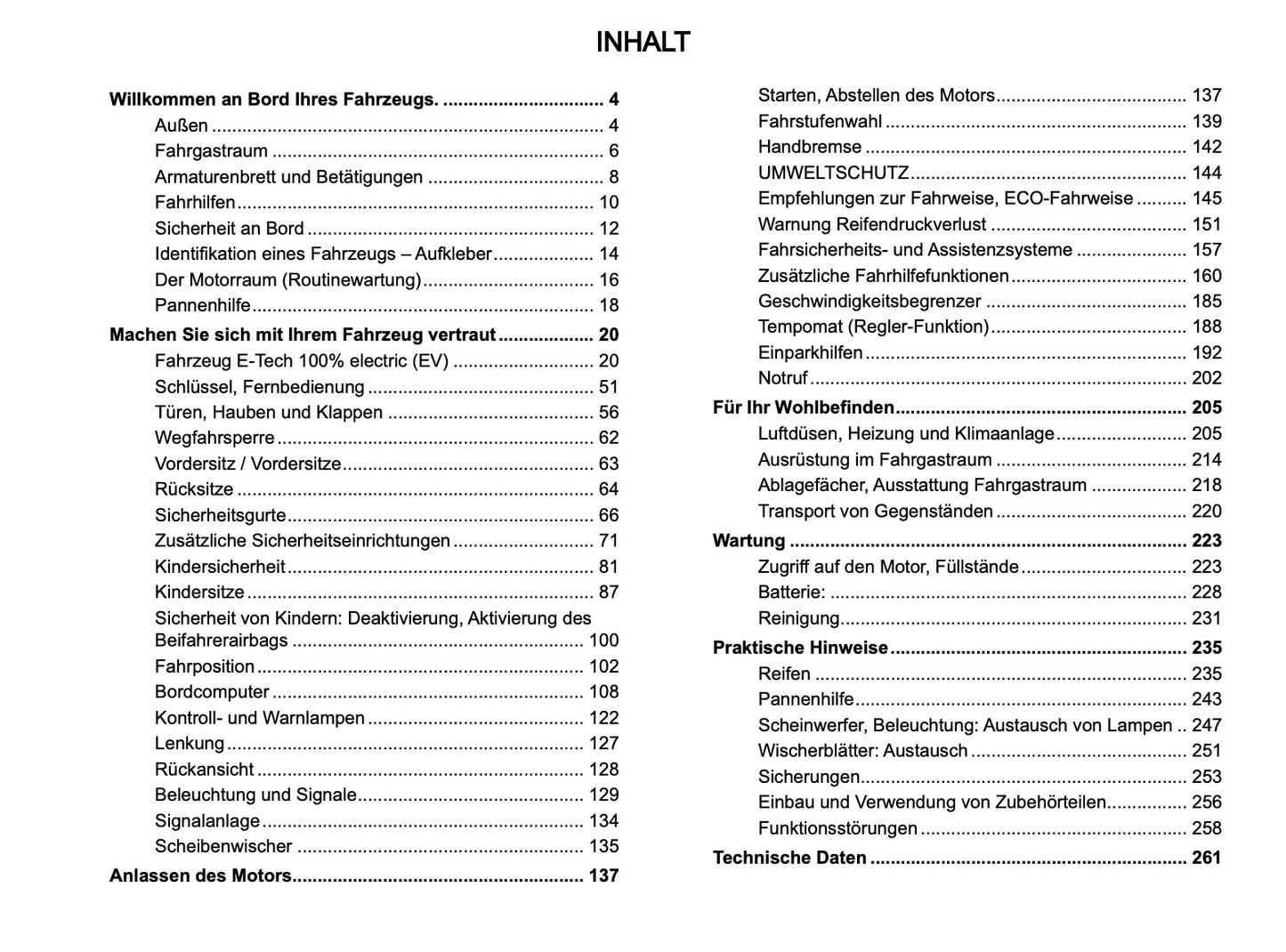 2024-2025 Dacia Spring Electric Owner's Manual | German
