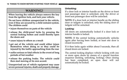 2005 Dodge Sprinter Owner's Manual | English US