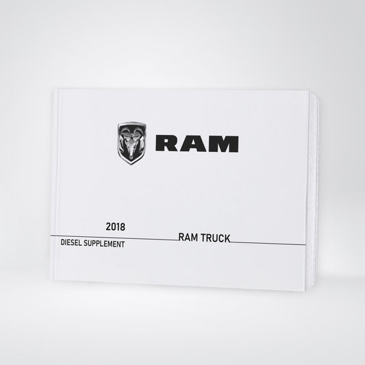2018 Ram Truck Diesel Manuel du propriétaire Supplement | Anglais