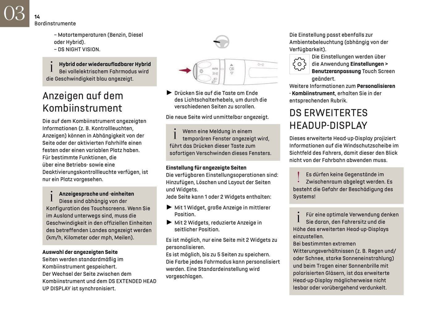 2024-2025 DS Automobiles DS 4 Bedienungsanleitung | Deutsch