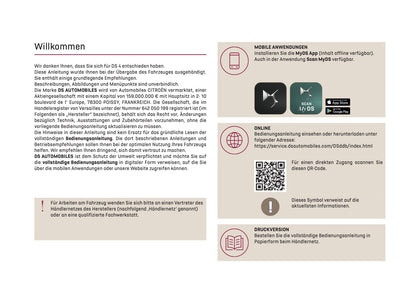2024-2025 DS Automobiles DS 4 Bedienungsanleitung | Deutsch