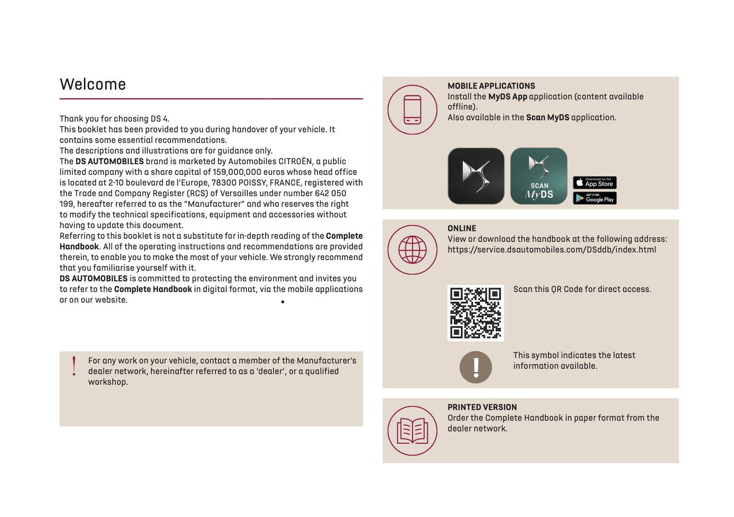 2024-2025 DS Automobiles DS 4 Owner's Manual | English